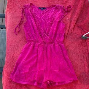 Vibrant Pink Sleeveless Romper